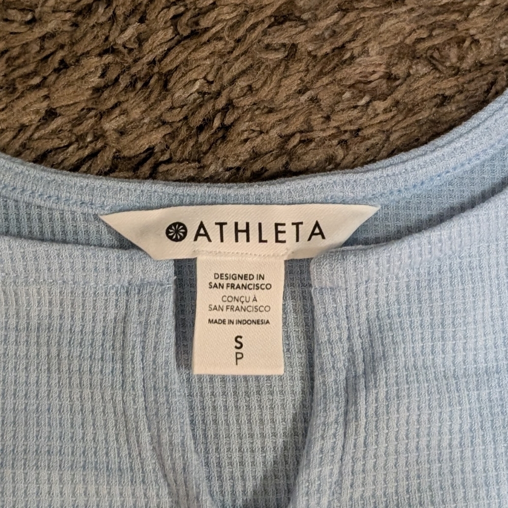 Athleta Waffle Lounge Set – Pale Blue | Women’s Size Small - Picture 4 of 5